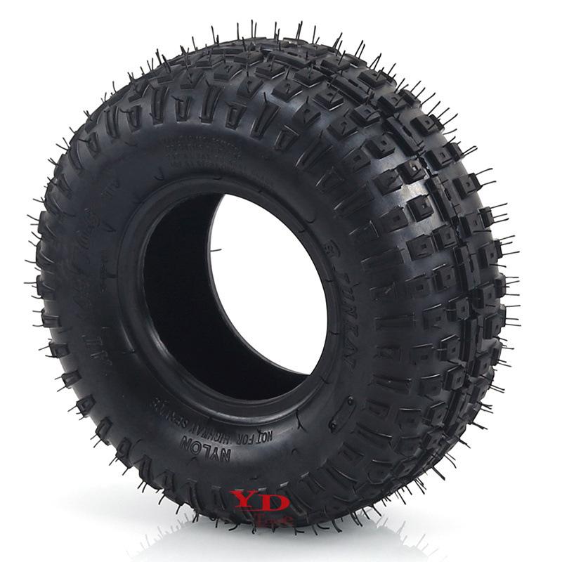 145/70-6 Inch Rubber Vacuum Tire for ATV, Lawn Mower, Beach, and Sightseeing Cars