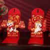 Traditional 3D Red Envelope Cartoon Paper Hongbao Spring Festival Red Wallet Bonus Blessing Children's Money Bag Gift