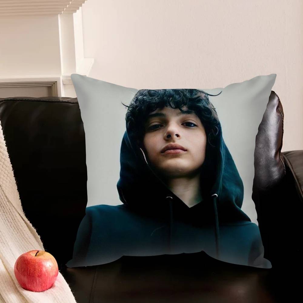 Finns-N Young Actor W-Wolfhard Pillowcase For Sofa Room Office Decor Printing Protector Cushion Cover Valentine Gift Custom