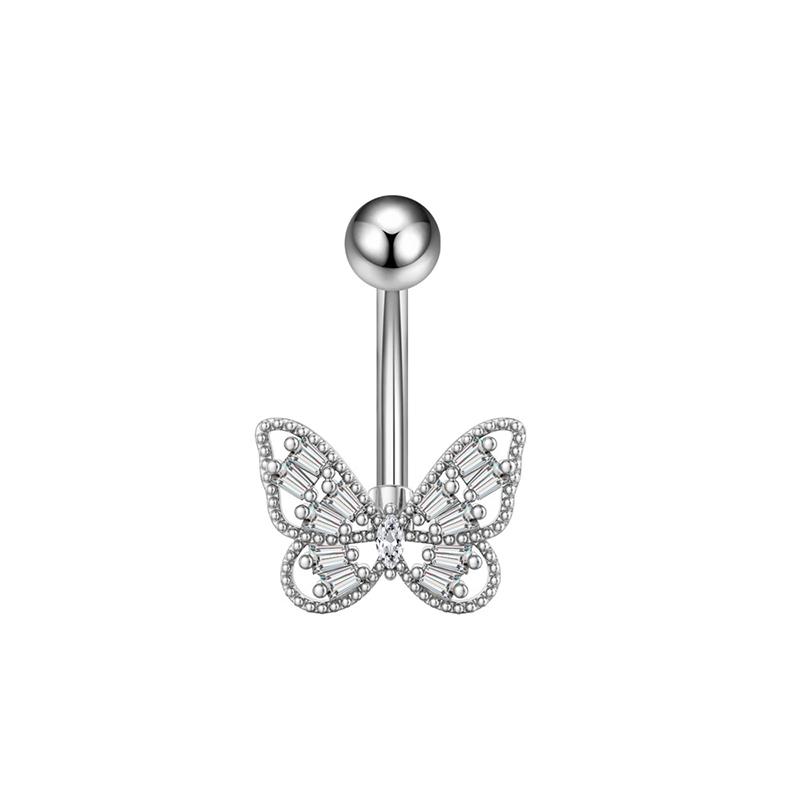 Fashion Belly Button Rings Simple Stainless Steel Heart Navel Piercing Barbell For Women Sexy Body Piercing Jewelry Gifts