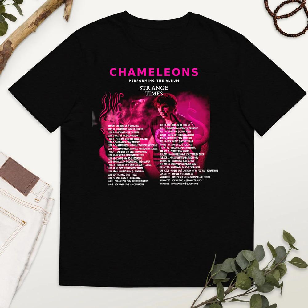 Футболка The Chameleons Североамериканский тур Strange Times Полный размер S5XL Унисекс S