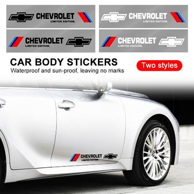 Pegatinas Decorativas para Carrocería de Coche Puerta Personalizadas Deportivas Pegatinas 3D para Colorado Cruze Spark Captiva Malibu Trax Aveo Camaro