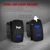 DaierTek 12V Horn Button Momentary Rocker Switch Blue LED 12 Volt Ranger Auto Train ATV UTV RZR Boat Marine Toggle Switch Waterproof