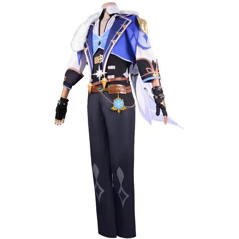 Anime Game   Kaeya Cosplay Costume Mondstadt Knights Handsome Combat Uniform Activity Party Role Play Clothing