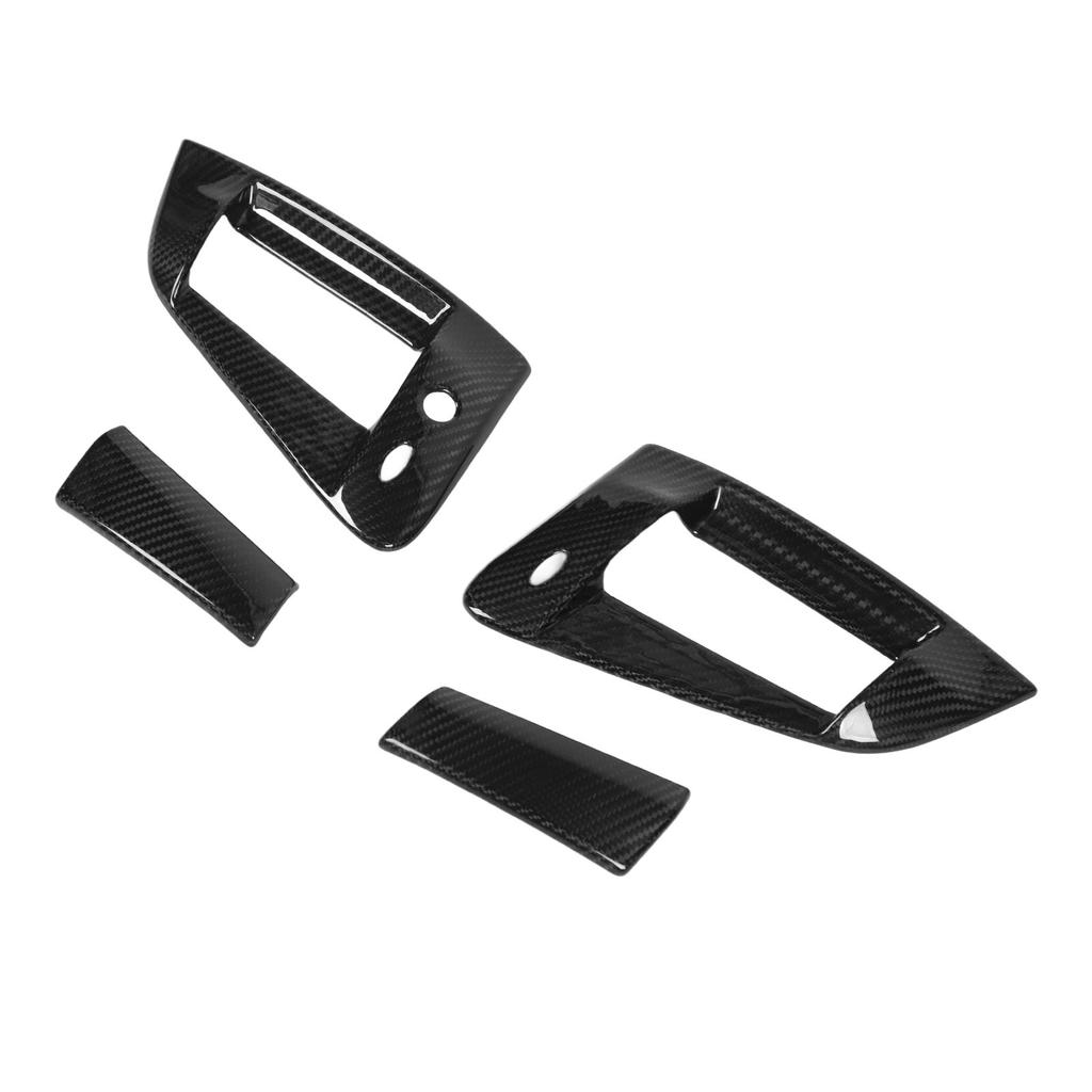 4PCS Outside Door Handle Cover Carbon Fiber Easy To Install Exterior Door Handle Trim for 370z Z34