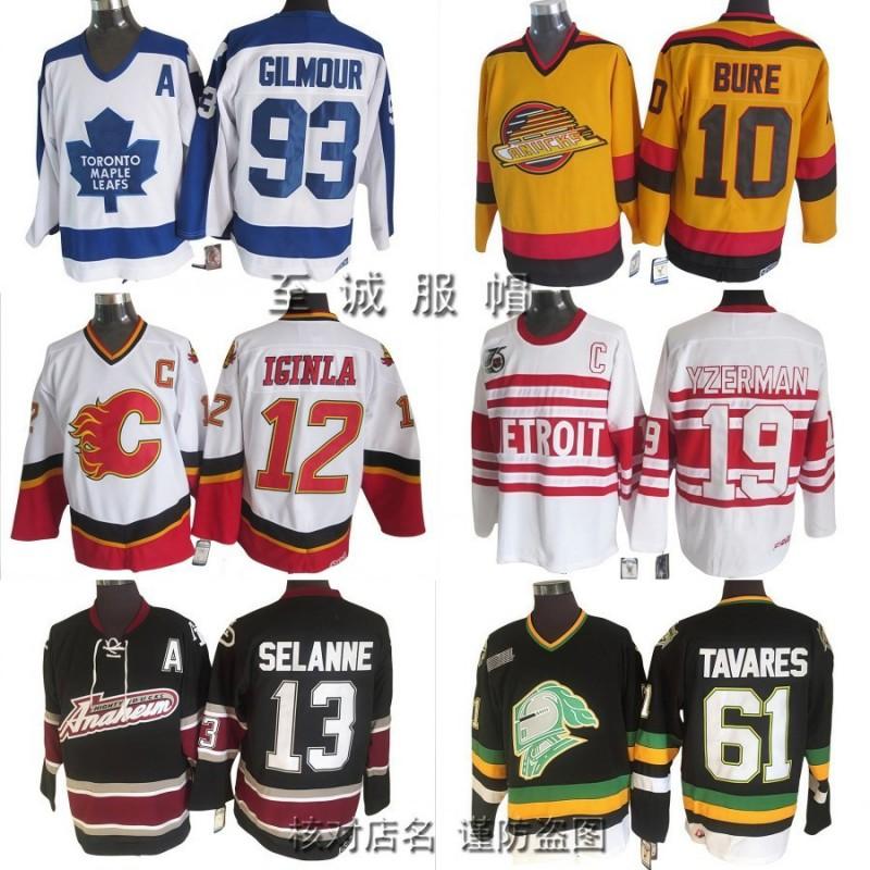 NHL Retro Hockey Jersey Mens Ice Training Shirt With Embroidered Team Capitals Oilers Penguins All-Star