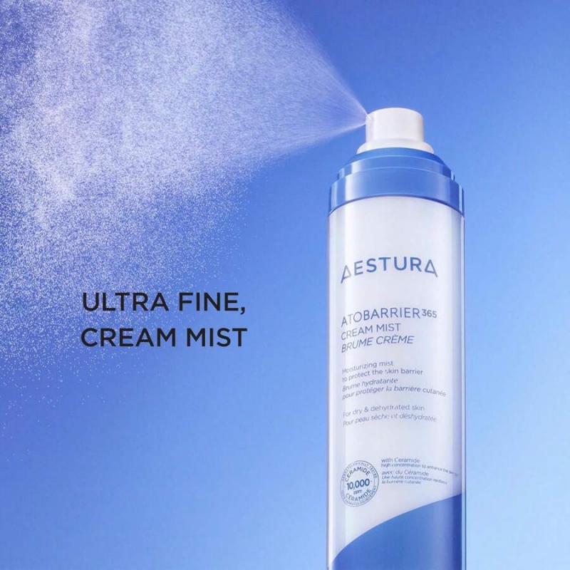 AESTURA ATOBARRIER365 Cream Mist 120ML With 10,000ppm Ceramides | Moisture Barrier Support, Ultra-Fine Hydrating Mist, Suitable For Dry Skin