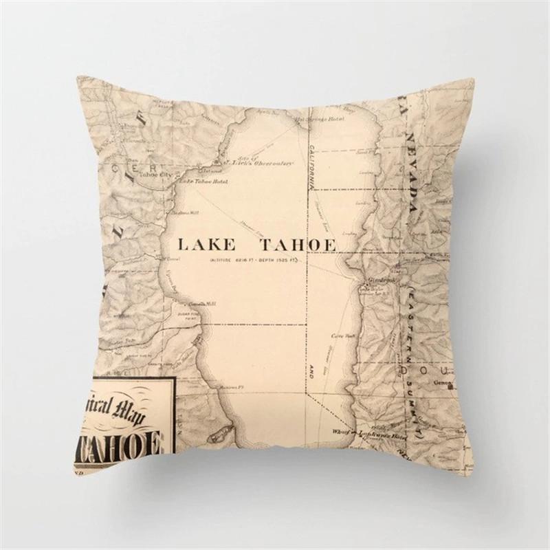 Funda de cojín con estampado de cámara negra vintage para bicicleta, funda de almohada para decoración del hogar, sofá, silla