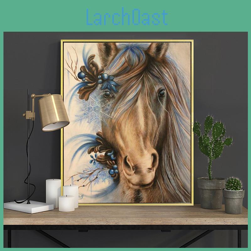Round Diamond Embroidery Horse Rhinestone Animal 5d Diy Diamond Painting Handicraft Cross Stitch