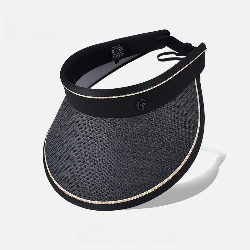 

Summer Straw Hat With Large Brim And Letter Embellishments For Casual Outdoor Wear