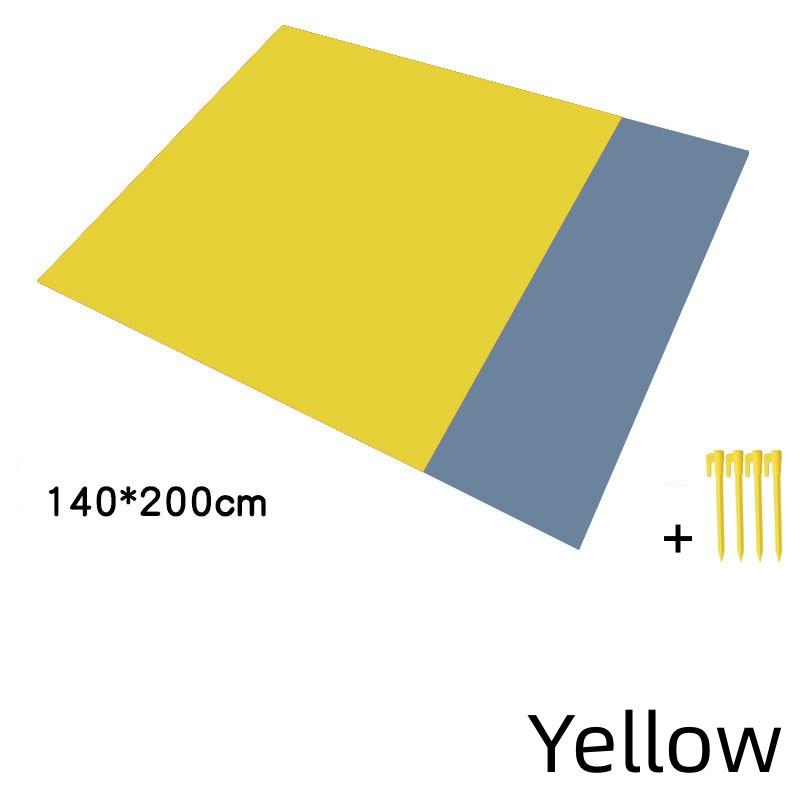 Outdoor Camping Mat Waterproof Folding Pocket Beach Blanket Portable Lightweight Picnic Mat Polyester Large Lawn Sand Beach Mat