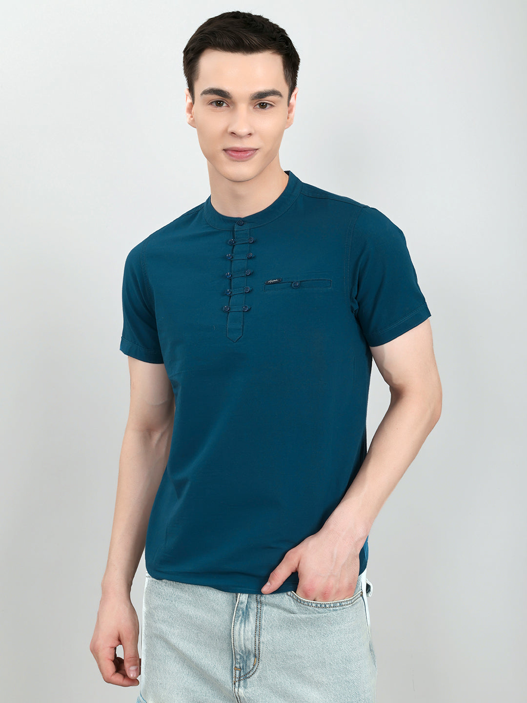 Monte Carlo Men Regular Fit Blue Tshirt XXL синий
