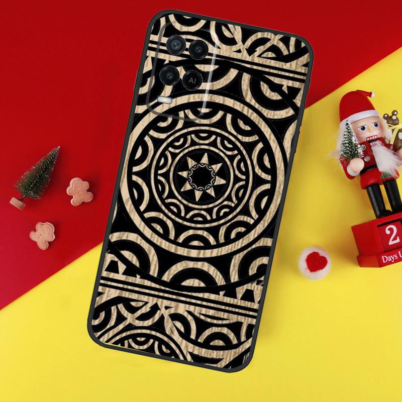 Maori Samoan Polynesian Tribal Case For Oppo A94 A74 A54 A60 A40 A80 A16 A76 A96 A98 A58 A78 A18 A38 A57 A17 A15 A5 A6 Pro