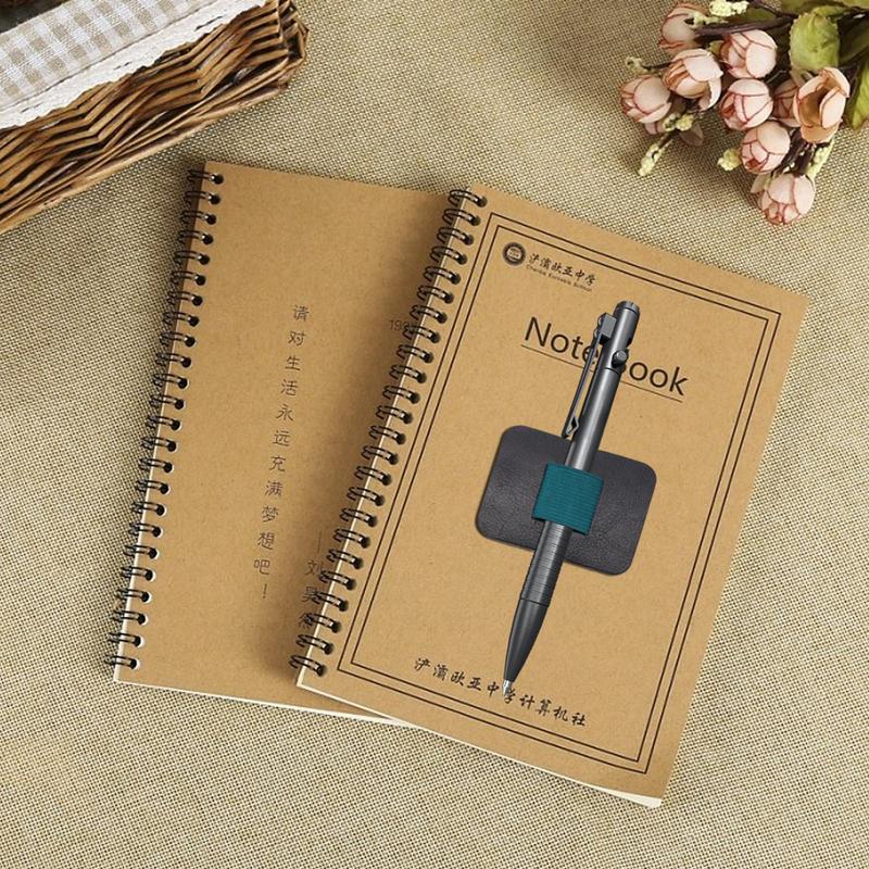 Portapenne elastico Portapenne elastico autoadesivo in pelle PU Portapenne impermeabile per frigorifero Portapenne