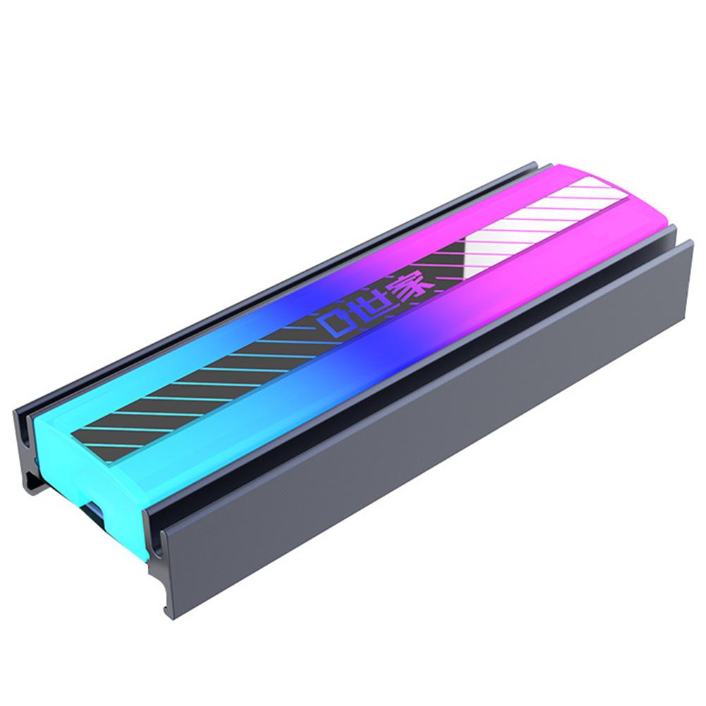 

Алюмінієвий ARGB радіатор-охолоджувач для M.2 SSD 5V 3Pin ARGB Aura Sync M.2 2280 NVME NGFF твердотільного накопичувача радіатор охолоджувальна пластина
