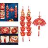 Chinese Year Spring Festival Couplets Set Blessing Words Traditional Wall Decoration for Home