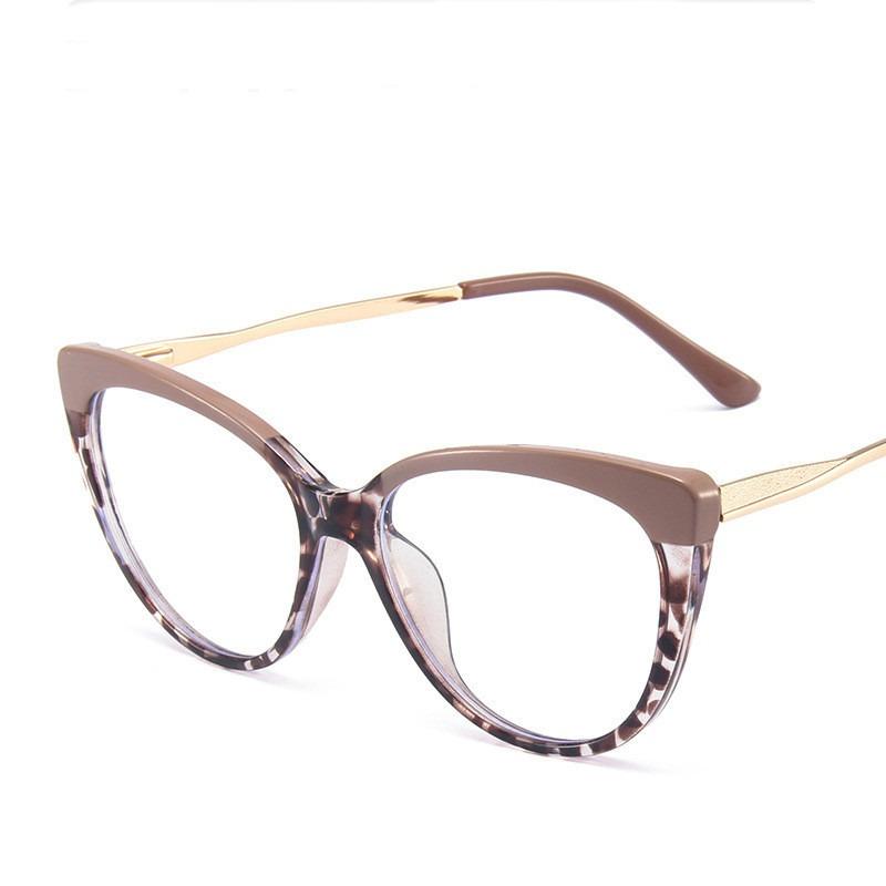 Anti Blue Light Glasses Anti Radiation Metal Frame Eyeglasses Replaceable for Women/Men