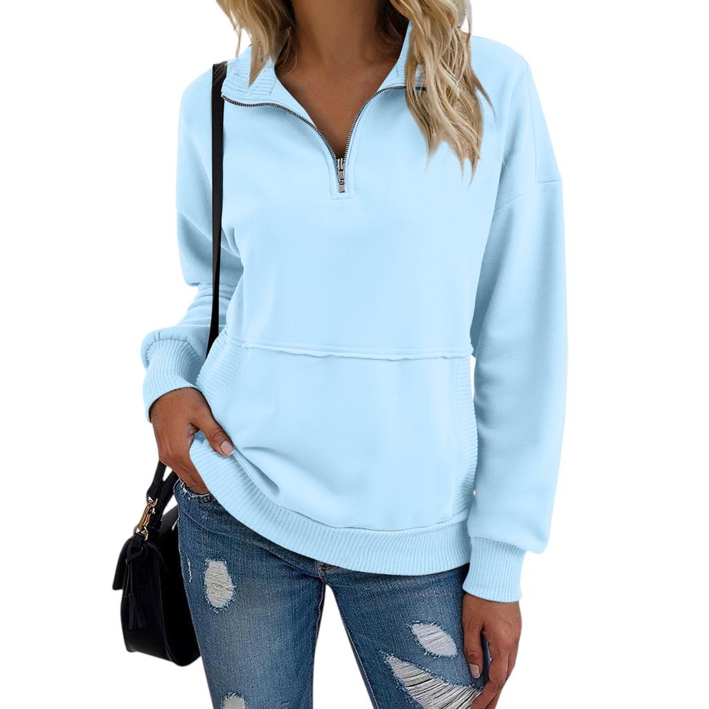 Women's -color Fashionable Long-sleeved Top