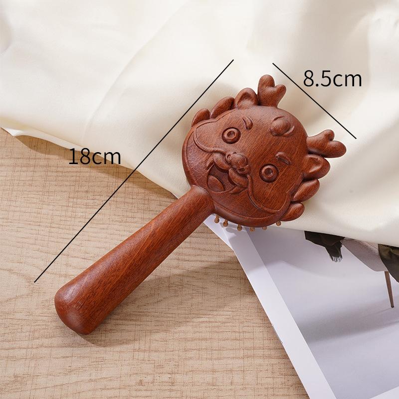 Péče o vlasy Zvířecí tvar Vzduchový polštářek Santalové dřevo Hřeben Přenosný Antistatický Masážní hřeben Ulevuje pokožce hlavy Vzduchový polštářek Hřeben Dárek