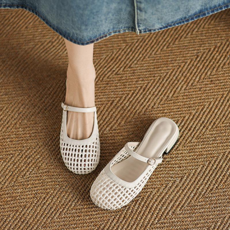 

Summer women s bag head slippers casual flat sandals solid color cool slippers rubber soft sole women s slippers new large size 39 бежевый