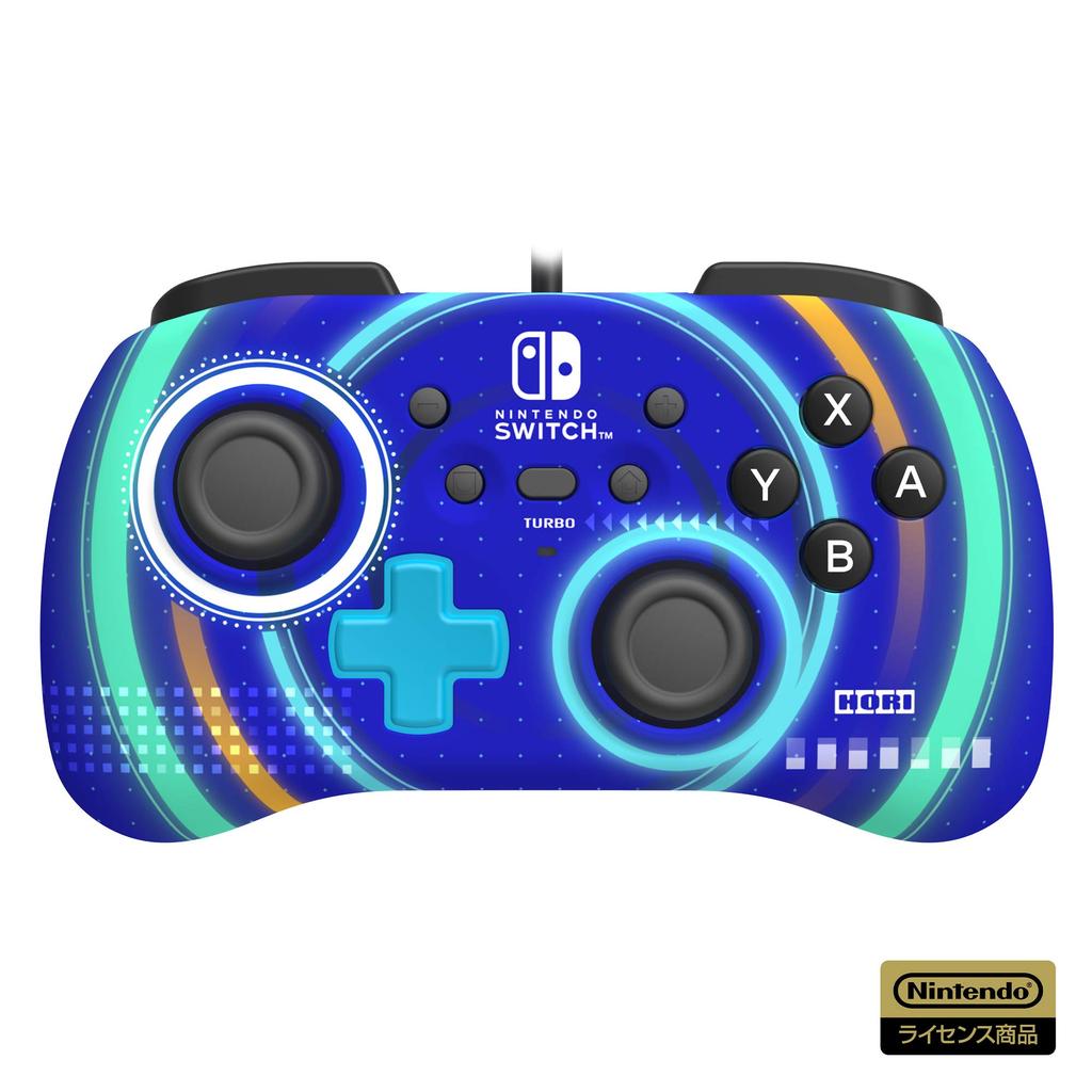 Licencovaný Horipad Mini pro Nintendo Switch Cyclone Blue Switch [produkt Nintendo] [kompatibilní s Nintendo]