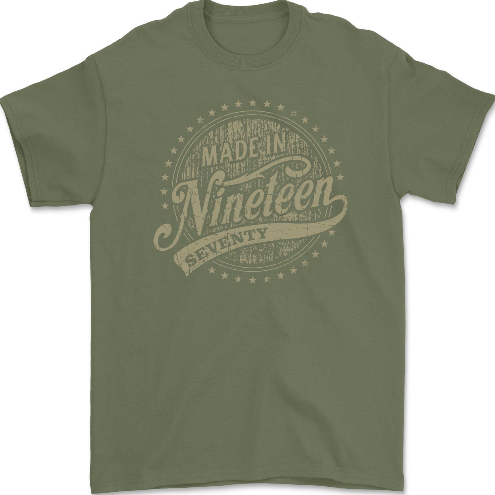 Distressed 56th Birthday Made In 1970 Mens T-Shirt 100% Cotton S