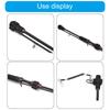 1pc/2pcs Tie Belt Wrap Strap Fishing Casting Rods Holder Belt Metal Buckle Strap Fishing Pole Tether with Coiled Lanyard