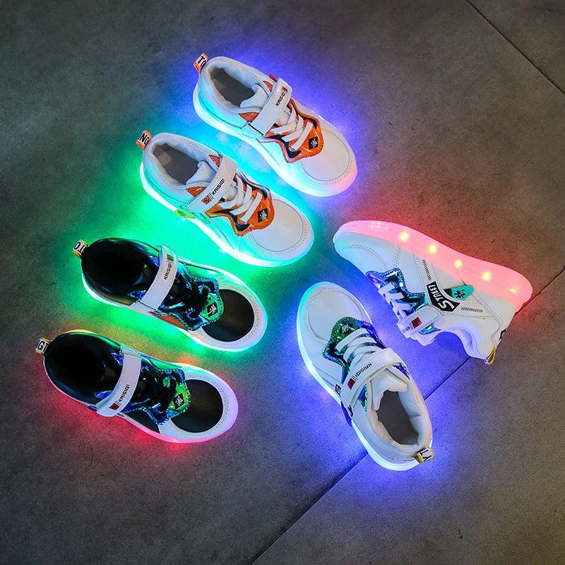 Glow-in-the-Dark Shoes, Children's Boys' Girls' Student Unisex Night Light Dance Shoes, Fashion Kids' Shoes