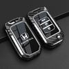 Carbon Fiber TPU Car Key Case Cover Protect Shell For Honda Civic CR-V HR-V Agreement Jade Crider Odyssey 2015-2018 Accessories