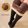 Warme Winter Damenstrumpfhosen Dicke Thermofleece Leggings Strumpfhosen Sexy Schwarz Durchsichtig Schlank Hohe Taille Elastisch Große Größen Strumpfhosen