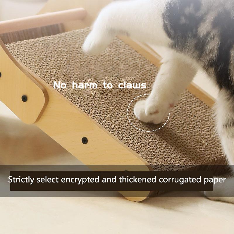 Solid Wood Turntable Cat Toys Scratching Board Sisal Teasing Cat Self High Toy Does Not Fall Off The Chip Wear Claw Pet Supplies