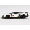 MINI GT 1/64 Scale Lamborghini Aventador SVJ 63 Bianco Asopo (White) (Left-Hand Drive) Finished Model MGT00842-L