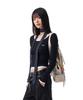 IUGAMAKARAS U-Neck Fitted Top (Black)