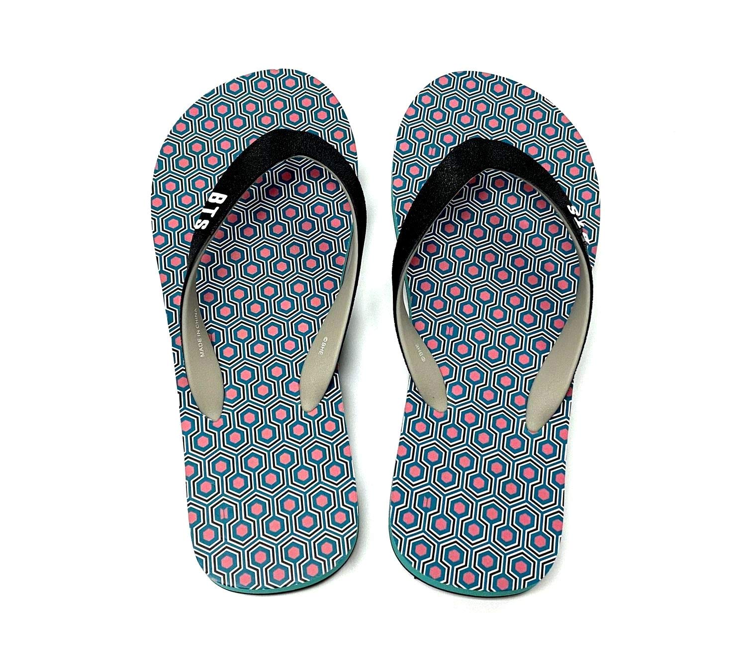 

Bell la bell Officially Licensed BTS IDOL Beach Sandals for Men and Women - Blue/24cm