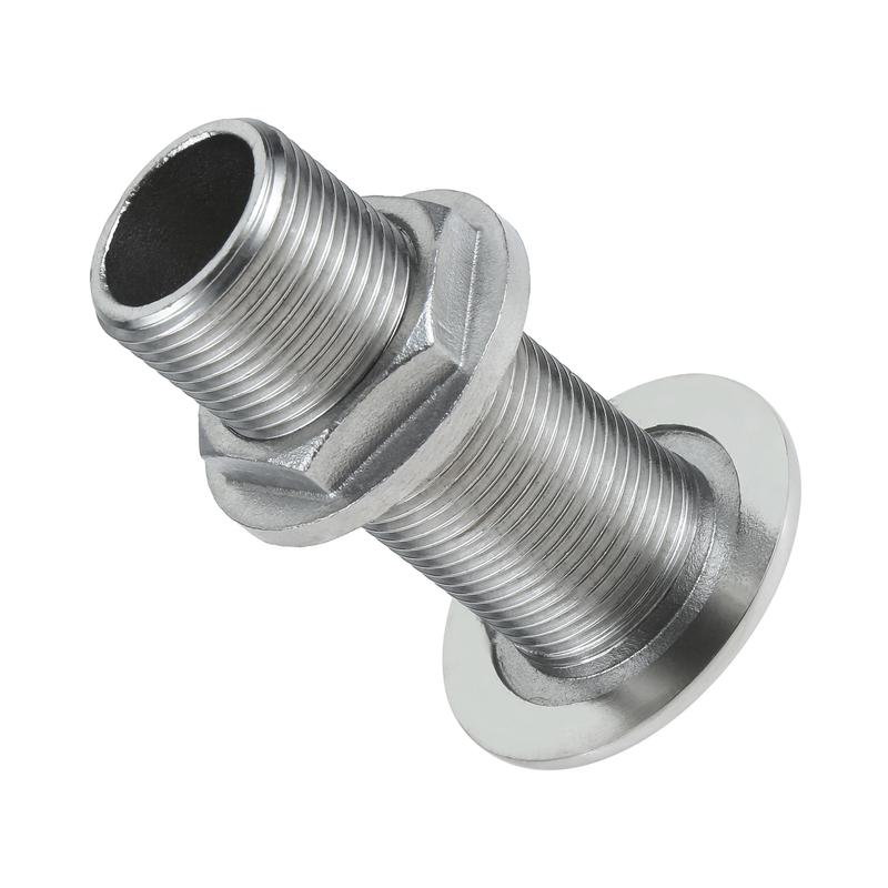 316 Stainless Steel Boat Thru Hull Fitting Connector Water Outlet Drain Hose Joint Plumbing Fittings for Yachts Marine Hardware
