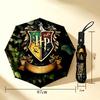 Harry Potter Crest 8 Ribs 3Fold Black Glue Uv Protection Umbrella Sun Protection Rainproof Compact Folding Umbrella For Travel Daily Use C923744