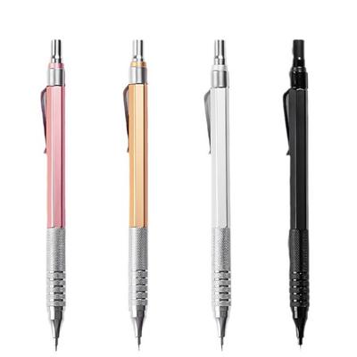 0.3/0.5/0.7mm Rose Gold  Pencil Professional Art Drawing Writing Metal Automatic Pencils Stationery Supplies