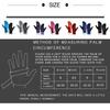 Winter Gloves For Men Women Touchscreen Windproof Thermal Warm Cycling Glove With Zipper Non-Slip Outdoor Driving Sport Gloves