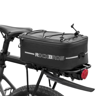 ROCKBROS Rear Bicycle Carrier with Waterproof Easy Velcro Reflective Perfect for Cycling and and Taillight Attachment Bag, 4L, Cover, Installation,