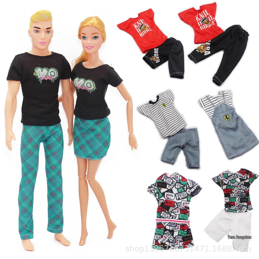 Barbie Pocket Street Stall Couple Doll Set: Male and Female with Multiple Style Options
