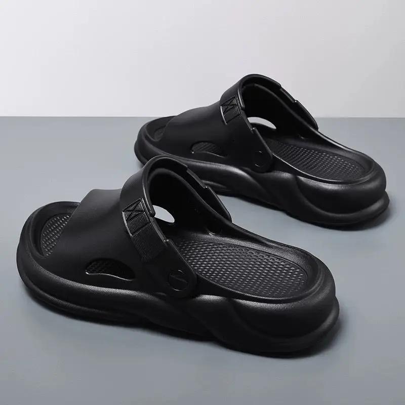 Beach Men's Shoe Soft Sabot High Quality Designer Slides Luxury Rubber Low Price Eva Trend 2025 Elegant Fun Male Slipper