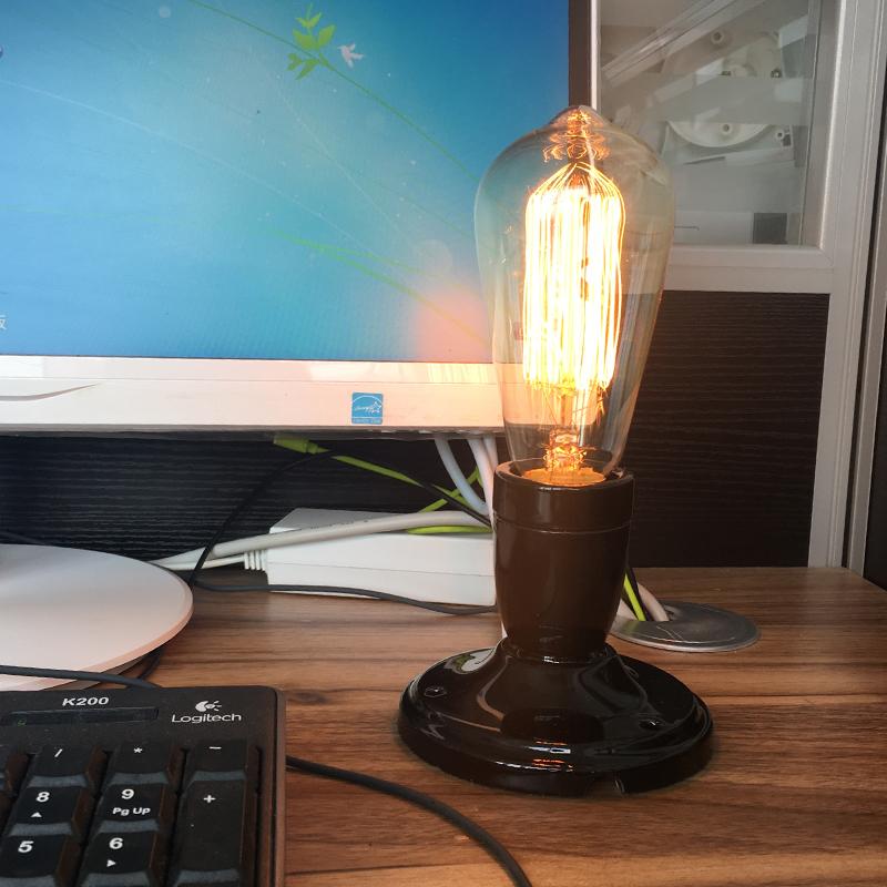 DIY Ceramic Light Socket Ceiling Heat Resistant And Anti-aging Porcelain Ceiling Light E27 Screw Bedside Light Wall Lamp Holder