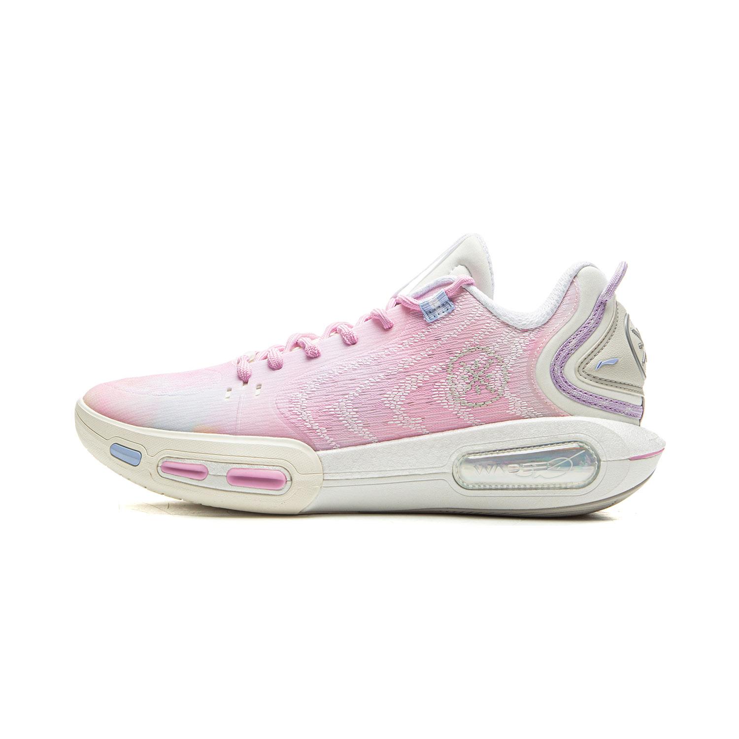 Li Ning Wade Shadow 7 Low top Basketball Shoes Men s Pink Purple ABPV011-3 43.5