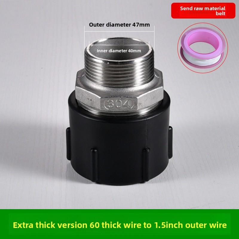 IBC Tank Tap Adapter S60X6 Coarse Thread Garden Quick Connect Faucet Alloy Tank Tap 1/2'' 3/4'' 1000 Liter Ibc Tank ValveFitting