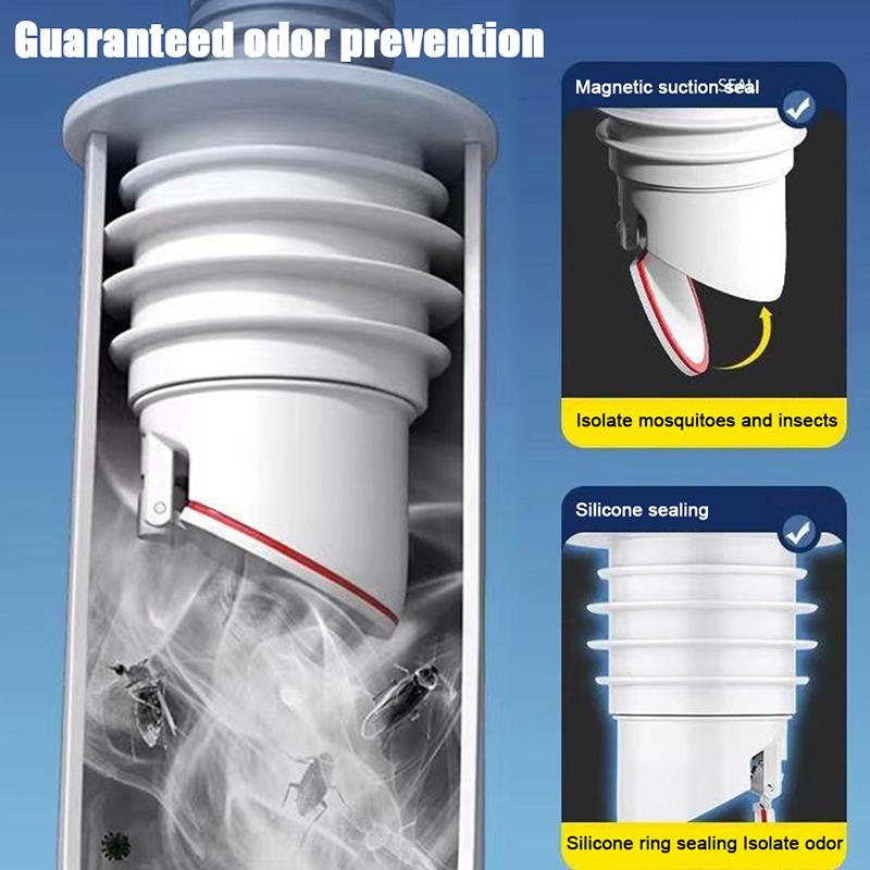 Shower Drainer Bathroom Accessories Silicone Sewer Pipe Sealing Ring Water Pipe Plug Floor Drain Anti Odor Sewer Seal Stopper