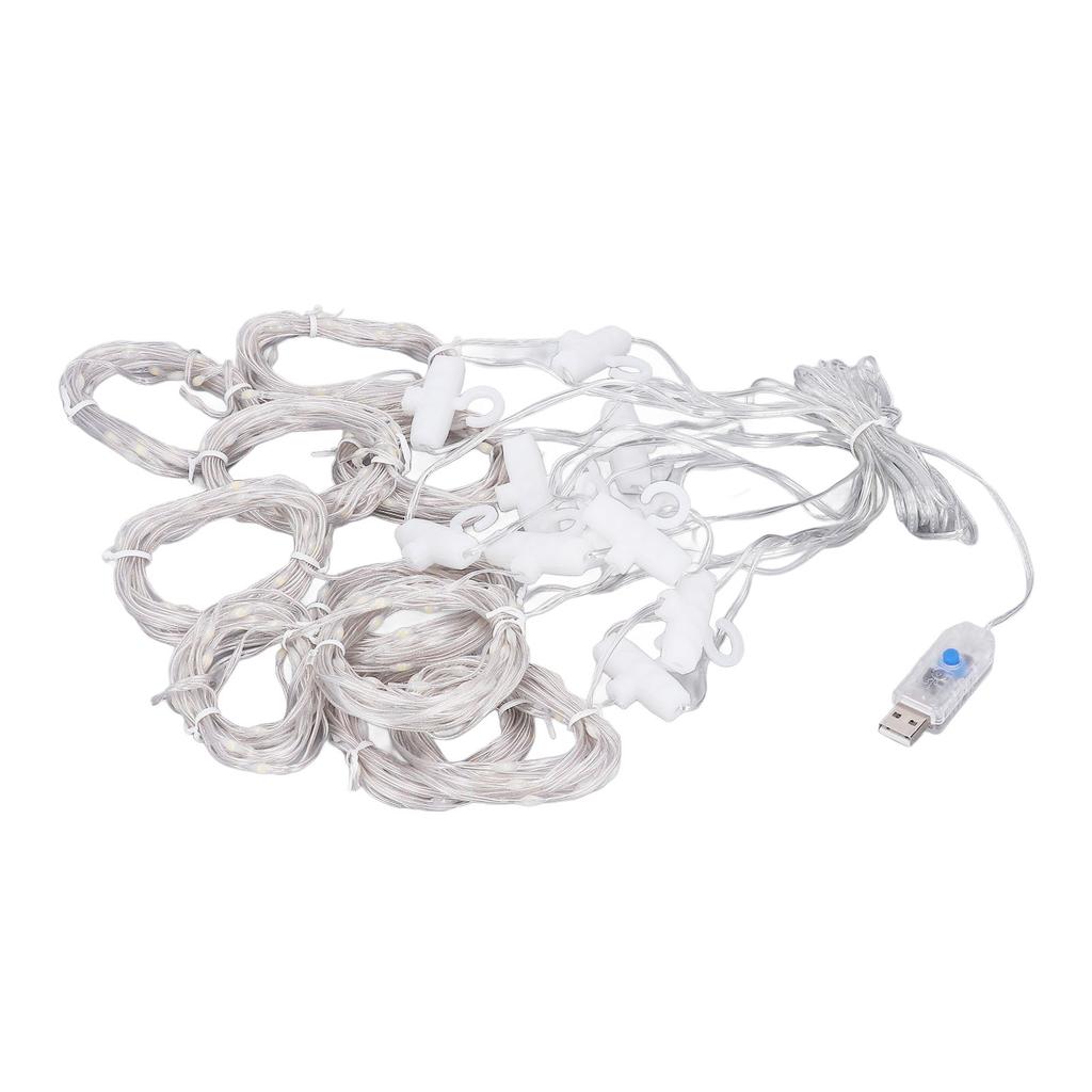 Hanging Curtain Lights 300LED 8 Modes Flexibility Window Wall String Lights with Remote Control for