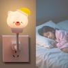 USB Night Light LED Cute Cartoon Bear rabit Night Lamp with Remote Control for Baby Kid Bedroom Decoration Bedside Lamp