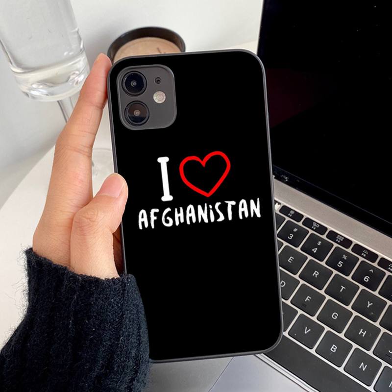 Afghan Afghanistan Flag Phone Case for Iphone 13 8 7 6S Plus X 5S SE 2020 XR 11 12 Mini Pro XS MAX