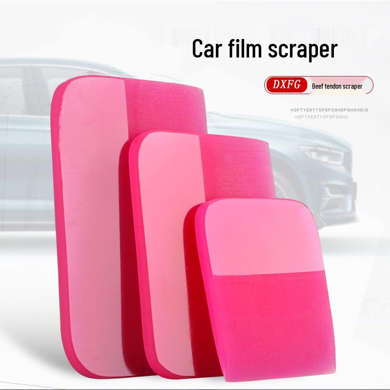 Pink Invisible Car Film Soft Ox Tendon Scraper for PPF and Color Change Applications