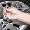CZC AUTO Pencil Tire Pressure Gauge, Dual Head Trucks Air Gage, Accurate Mechanical Dually Chuck Wheel Service Checker, Stainless Steel Stem For Car